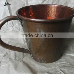COPPER MULE MUGS HAMMERED MULE MUG S COPPER BEER MUGS FDA APPROVED MUGS MAXICAN MULE thumbnail-1
