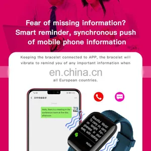 D13 Smart Watches 116 Plus Heart Rate Watch Smart Wristband Sports Watches Smart Band Waterproof Smartwatch thumbnail-5