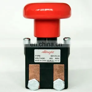 Albright ED125 125A 96V Disconnect Button Emergency Switch Forklift Kits thumbnail-1