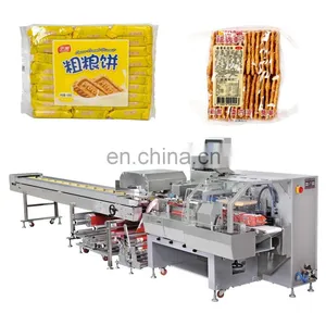 Automatic Multi-row Package/family Pack Biscuits Wafers/egg Yolk Pie Horizontal Packing Packaging Machine thumbnail-1