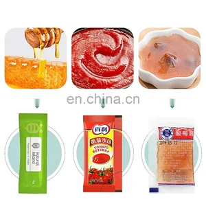3 Side Sealing Ketchup Sachet Tomato Sauce Honey Packaging Machines Automatic Liquid Packing Machine thumbnail-2
