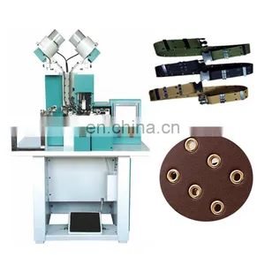 Leather Fabric Belt Punching Riveting Eyelet Press Machine thumbnail-1