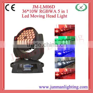36*15W RGBWA 5 in 1 Led Moving Head Wash Light Moving Head Light DJ Light Stage Light thumbnail-1