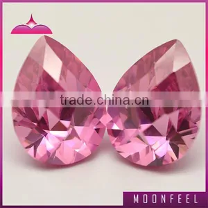 Hot Sale Pink Pear Shape Synthetic Zirconia Gemstones thumbnail-1