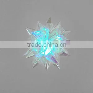 LED Lighting Gift Decorate Star Ribbon Bow, Holiday Ligthing Iridescent Loops Bow thumbnail-3