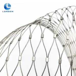 Anti‑Drone Net Galvanized /Stainless Steel High Tensile Stainless Steel Wire Rope Mesh for Facility Airspace Protection thumbnail-2