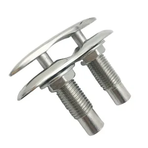 Factory Outlet Marine Grade Stainless Steel Folding Cleat Stud Mount Pop up Cleat for Sailboat Hardware thumbnail-1