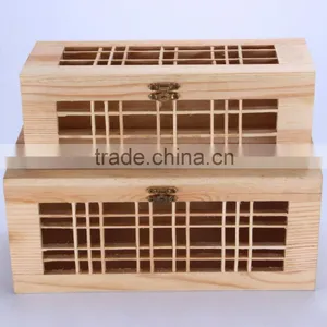 New Style Luxury High Quality Wedding Invitation Fancy Wooden Gift Box Wholesale Hollow Gift Box Packaging thumbnail-1
