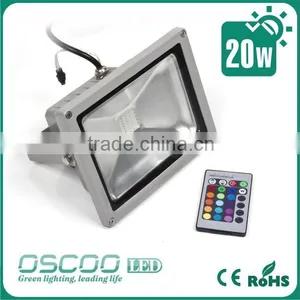 Oscoo Hot-Sale IP65 Die Casting Aluminium CE&Rohs 20 Watt RGB LED Flood Light Colorful Light Festival Light Bar Light thumbnail-2
