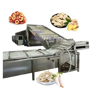 Multi Layer Belt Dryer Industrial Carrot Konjac Cleaning Slicing And Drying Production Line thumbnail-1