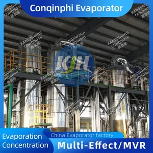 Triple-effect Vacuum Evaporator Compact Design Vacuum Pump Condenser Integrated no Leakage Sealed thumbnail-1