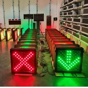 Tunnel Lane Indicator, Tunnel Lane Control Sign, Lane Indicator With Red Led Cross and Green Arrow, Lane Indication thumbnail-2