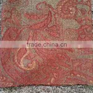 Red Jacquard Sofa Fabric Recycled Polyester Fabric thumbnail-6