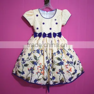 Summer Evening Flower Girl's One Piece Girls Party Dresses for Wholesale thumbnail-1