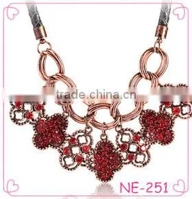 The European and American Fashion Metal Joker Diamond Necklace Old Fashion Jewelry thumbnail-1