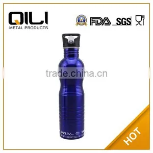 1000ml Threaded Stainless Steel Big Water Bottles With Straw thumbnail-1