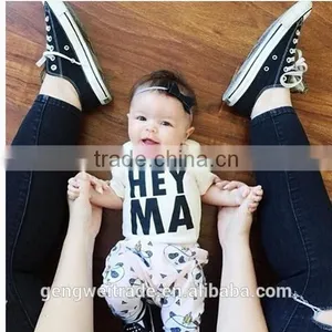 2016 New Design Ins HEY MA Baby Romper Plain White Children Clothes Toddlers Romper Suit thumbnail-2