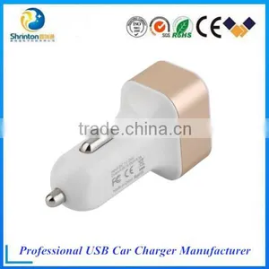 Triple USB Universal Car Charger Adapter 3 Port 2A 2.1A 1A For Cell Phone thumbnail-3
