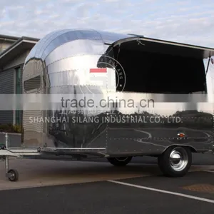 SLUNG SL-6S Mobile Food Trucks Catering Trailer Stainless Steel Food Truck Mechanical Brake Configuration thumbnail-5