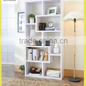 Modern White Bookcase thumbnail-1