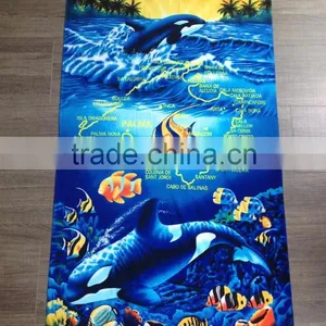 100% Soft Comfortable Printed Microfiber Towel thumbnail-1