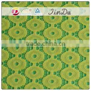 Pretty Floral Elastic Yellow Nylon Lace With Top Quality thumbnail-1