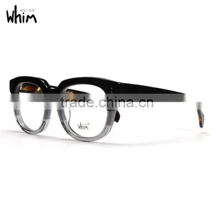WHIM Retro Round Full Frame Handmade Acetate Glasses Frame thumbnail-5