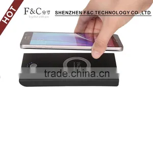 F&C qi Standard Wireless Charger for Multiple Phones qi Wireless 6000 MAh Smart Power Bank Charge Two Device at the Same Time thumbnail-6