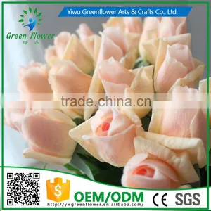 Greenflower 2016 Wholesale Real Touch Latex PU Gemstone Rose China Artificial Flowers Rose for Wedding Decoration thumbnail-6