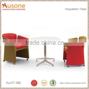Hot Sale High Quality Wood Round Meeting Table thumbnail-1