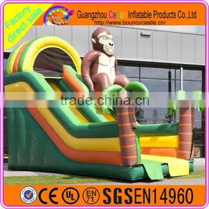 Monkey Inflatable Dry Slide for Sales thumbnail-6