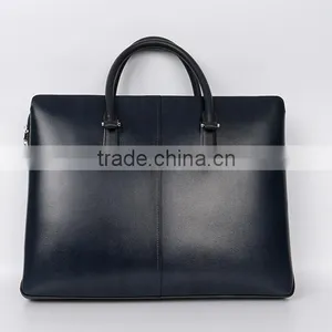 2015 Men's Genuine Leather Handbag Brown Briefcase Laptop Shoulder Messenger Bag, Original Manufacturer thumbnail-1