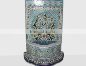 Moroccan Mosaic Tile Zellige Fountain thumbnail-1
