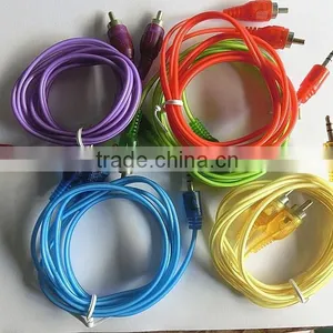 Hign Quality Reansparent DC 3.5 to 2 RCA Cable thumbnail-6