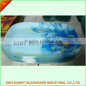 Hot Sale!dinner Set Glass Dishes With Decal thumbnail-2