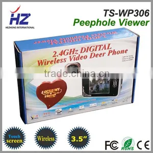 The Latest 3.5''TFT-LCD Infrared Luxury Touch Screen Digital Wireless Intercom Peephole Door Camera thumbnail-2