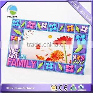 Custom Girls Flowers Decoration Rubber Desk Photo Frame thumbnail-2