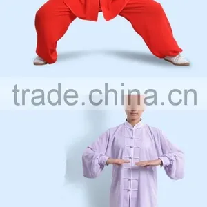 Custom Made Tai Chi Suits Cotton Silk Wu Shu Clothes Kung Fu Uniform Morning Exercise Martial Arts Performance Wear thumbnail-4