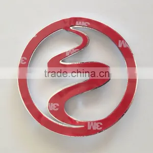 Custom Hot Sale 3D Self-adhesive Shiny Silver ABS Plasitic Chrome Car Logo,car Logo thumbnail-4