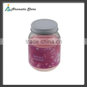 Natural Scented Glass Candle Jar With Lid thumbnail-1
