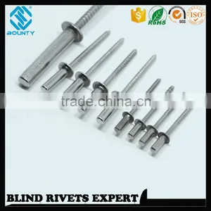 FACTORY A2 A4 304 316 STAINLESS STEEL LARGE FLANGE HEAD SEALED TYPE POP RIVETS thumbnail-5