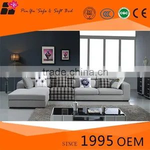2015 Latest Wooden Grey Sofa Set Designs With Chaise Lounge thumbnail-1