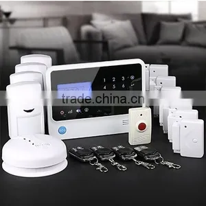 2014 Fashion Black Home Alarm System Package for Residence Intrusion Alarm,GSM Alarm|wireless Alarm System in 433 Frequency thumbnail-1