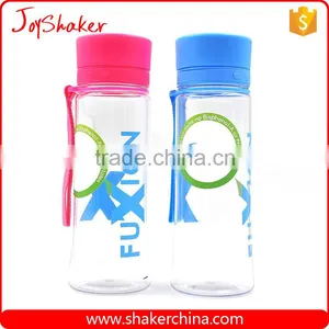 Portable Wide Mouth Custom Logo Plastic Tritan Water Bottle thumbnail-1