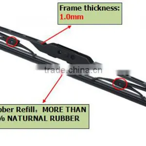 Rubber Strip Wiper Blade , Metal Wiper Blade T650 thumbnail-2