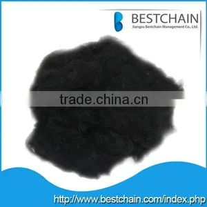 Best Quality Recycled Black POLYESTER STAPLE FIBER 1.2d To15d for Spinning, Filling, Non-woven and Carpet thumbnail-1