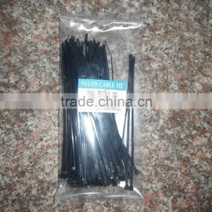 Better Quality Corrosion-resisting:94v-2 Self-locking 4.8*100 Black Nylon Cable Ties Tensile Strength:50lbs thumbnail-3