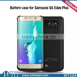 2016 New Products 4200mAh Rechargeable Battery Case for Samsung Galaxy S6 Edge Plus thumbnail-1