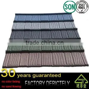 Factory Selling Hot Items Promotion Stone Coated Metal Roofing / Colorful Stone Coated Roof Tiles thumbnail-1