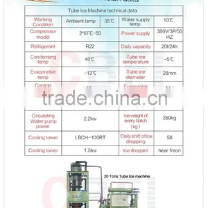 20 Tons in Iran Tube Ice Maker Machine 28 mm Dimeter Hot Sale thumbnail-1